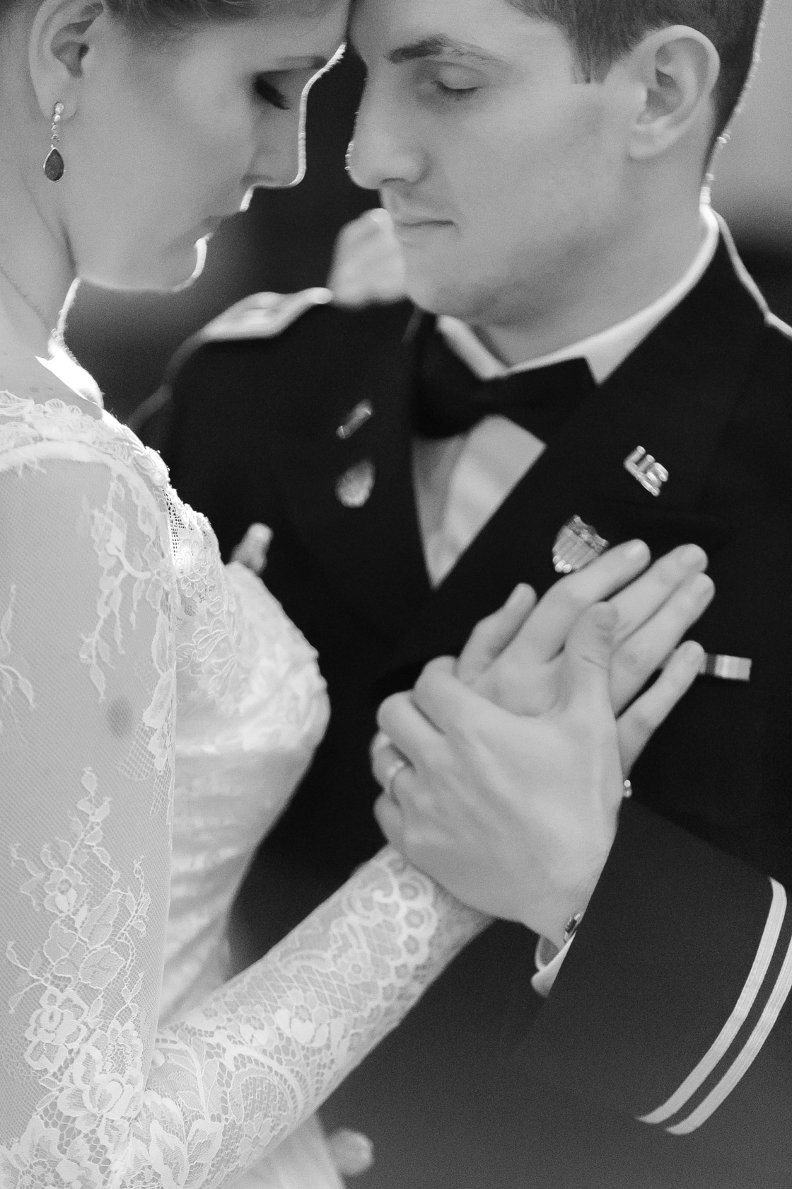 the roosevelt hotel wedding bride and groom embrace