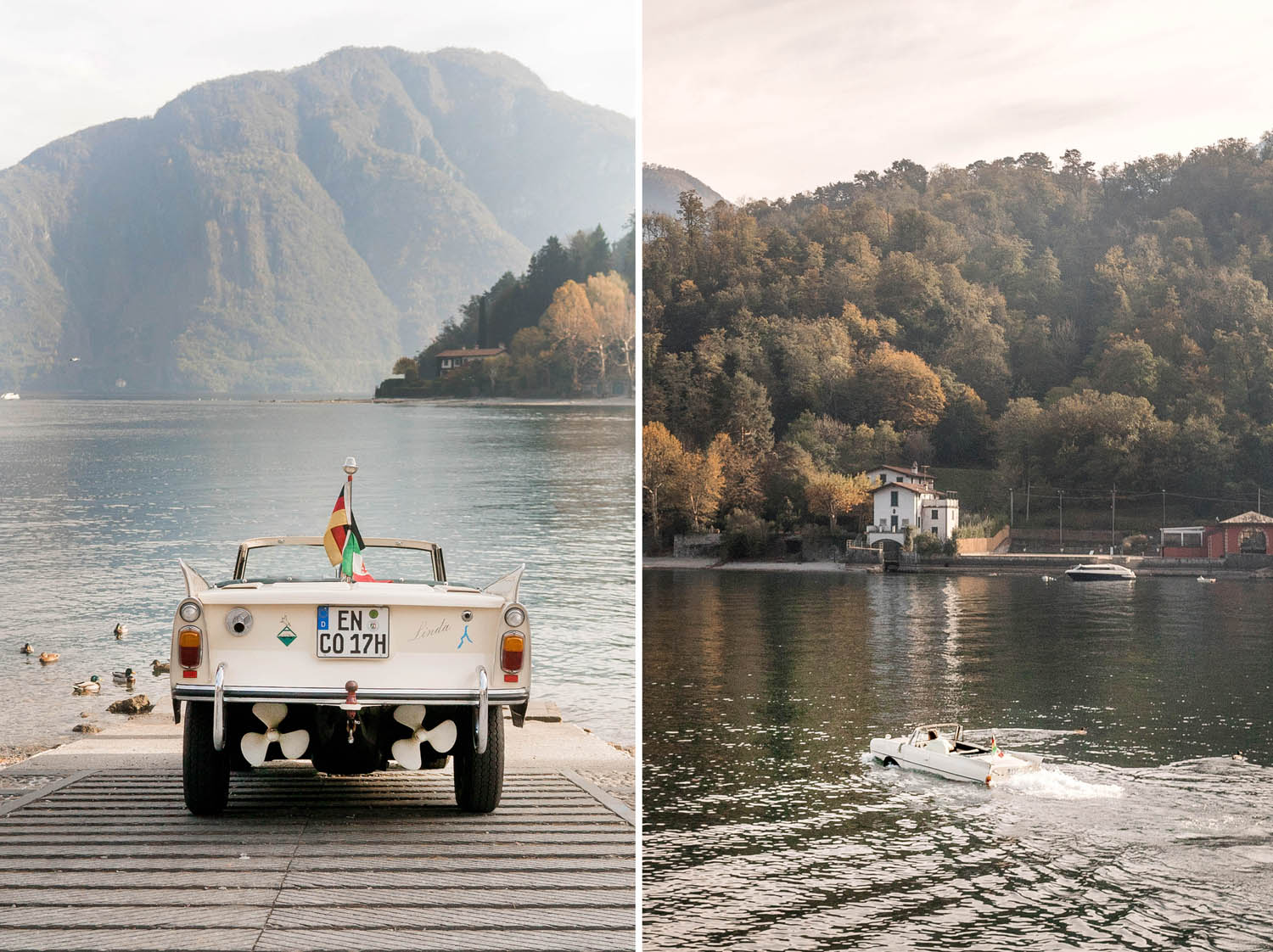 lake como water car